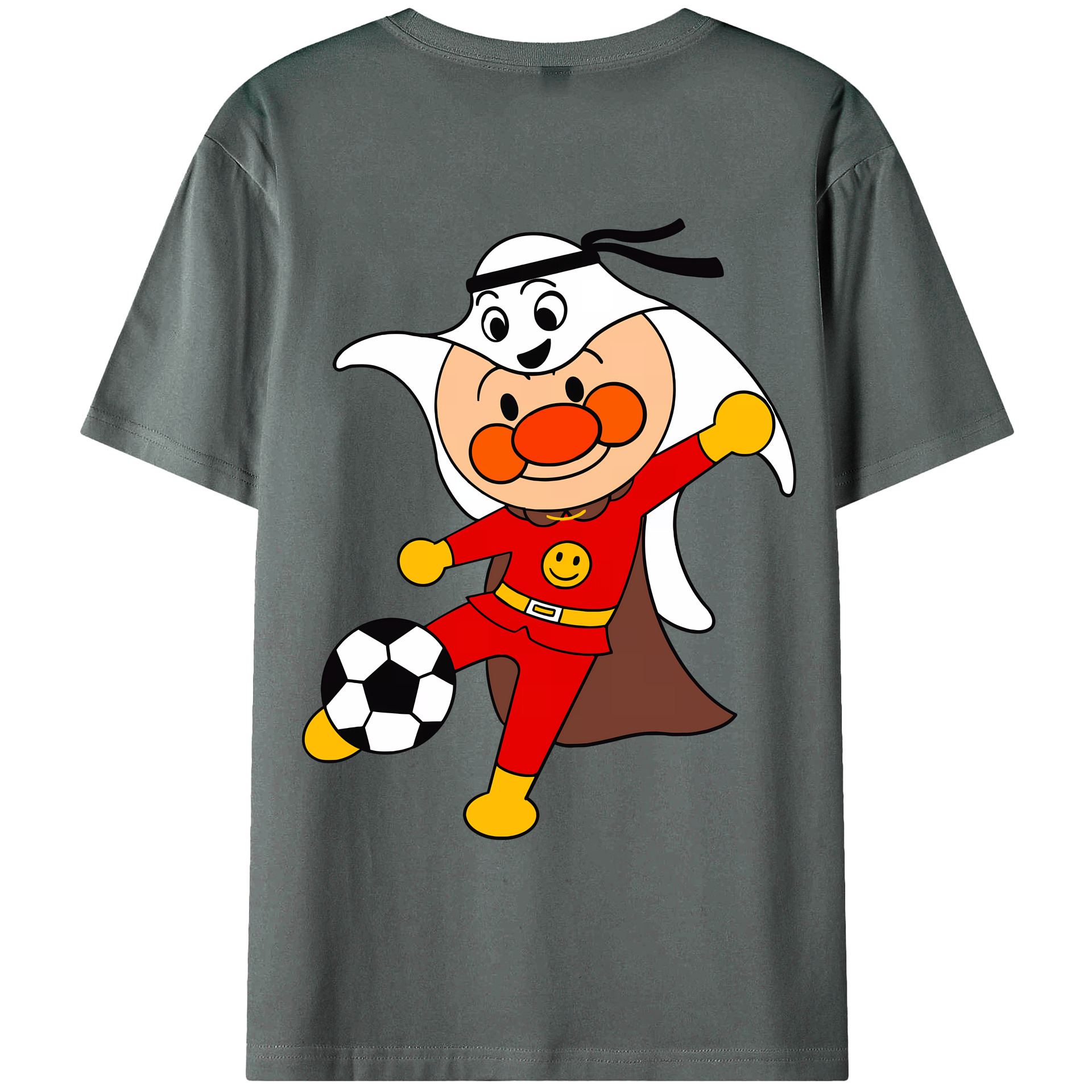 （画像用） アンパンマン Anpanman 綿100％ メンズ半袖Tシャツ（バックプリント） 通気性